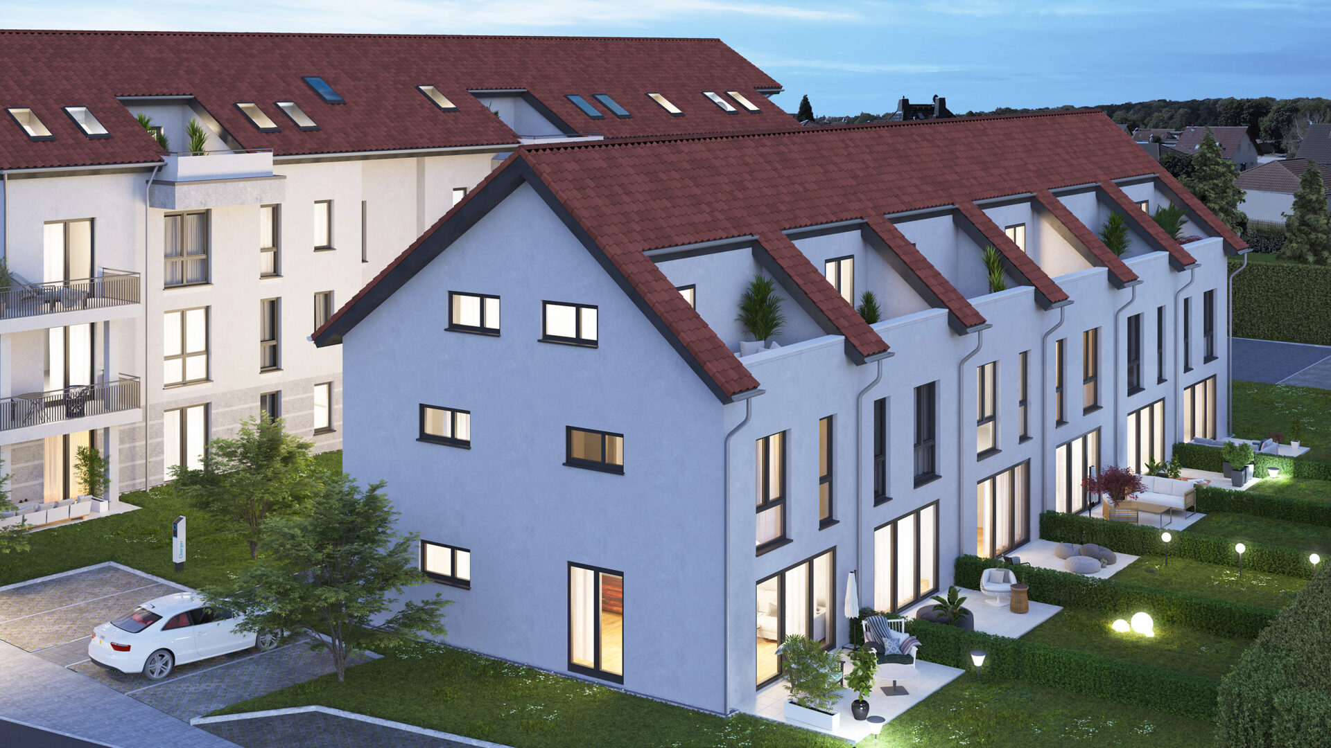 Visualisierung MENDELZ Reihenhäuser